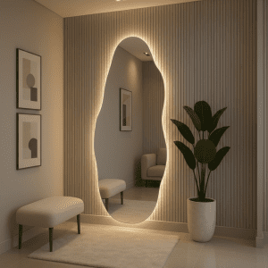 SA001-2 بديل خشب بيج بخطوط طولية ناعمة