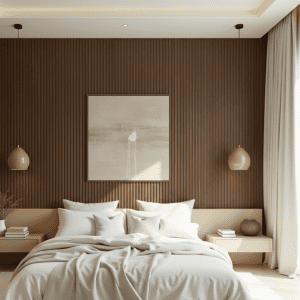 SA002-1 بديل خشب بني داكن عريض