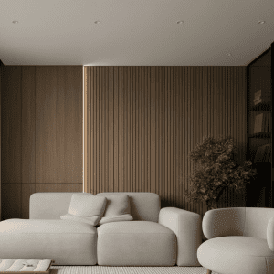 SA002-4 بديل خشب بني محمر عريض