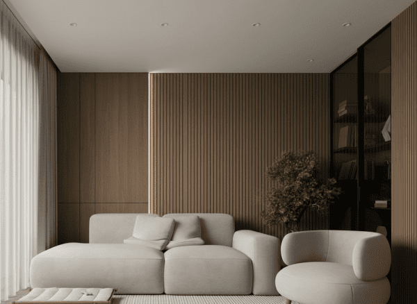 SA002-4 بديل خشب بني محمر عريض