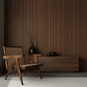 SA002-5 بديل خشب بني غامق بخطوط عريضة
