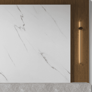 بديل رخام أبيض بعروق رمادية ناعمة