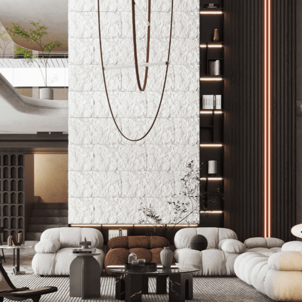 بديل الحجر أبيض جيري فاتح