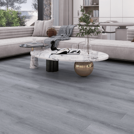 باركيه SPC خشبي رمادي جرافيتي